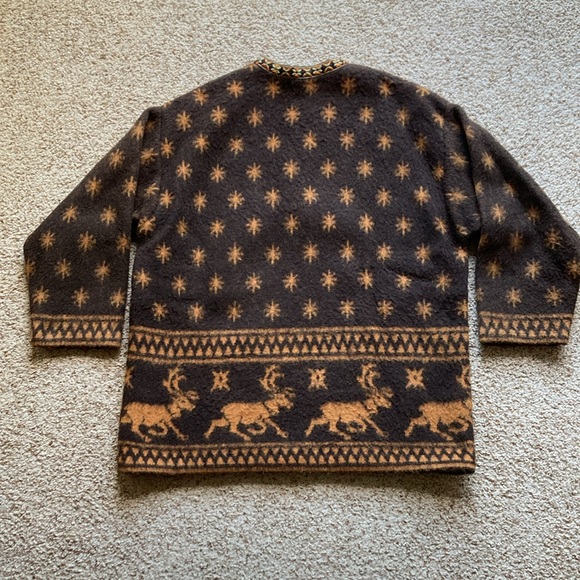 VTG 60’s Three Trolls Spokane Hippie Boho Tunic Wool Sweater Pullover Norway - Picture 11 of 12